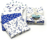 Lot de 5 tissus à motifs floraux CraftsFabrics. 100 % coton. Tissus et matelassage artisanaux.